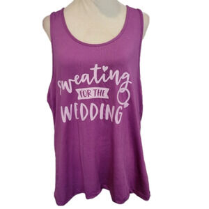 Miss To Mrs. Sweating For The Wedding Workout Dri-Fit Top Size XL